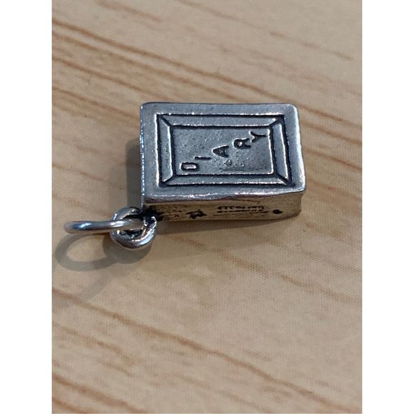 Diary Sterling Silver Jewelry Charm #book #writing - Picture 3 of 4